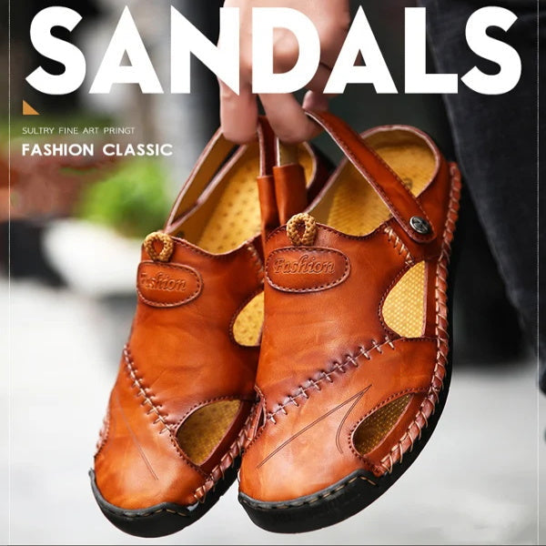 Hochwertige Weiche Ledersandalen Für Herren – Lässiger Stil