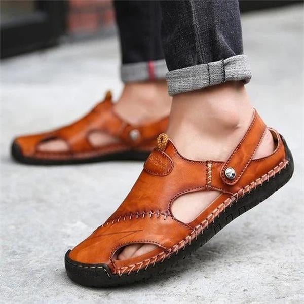 Hochwertige Weiche Ledersandalen Für Herren – Lässiger Stil