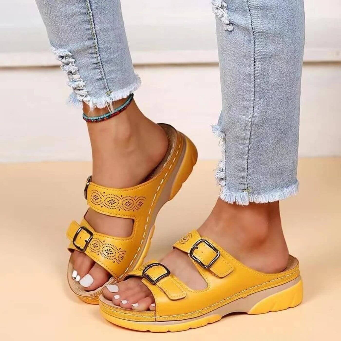 Mara | Orthopädische Sandalen Mit Doppelter Schnalle
