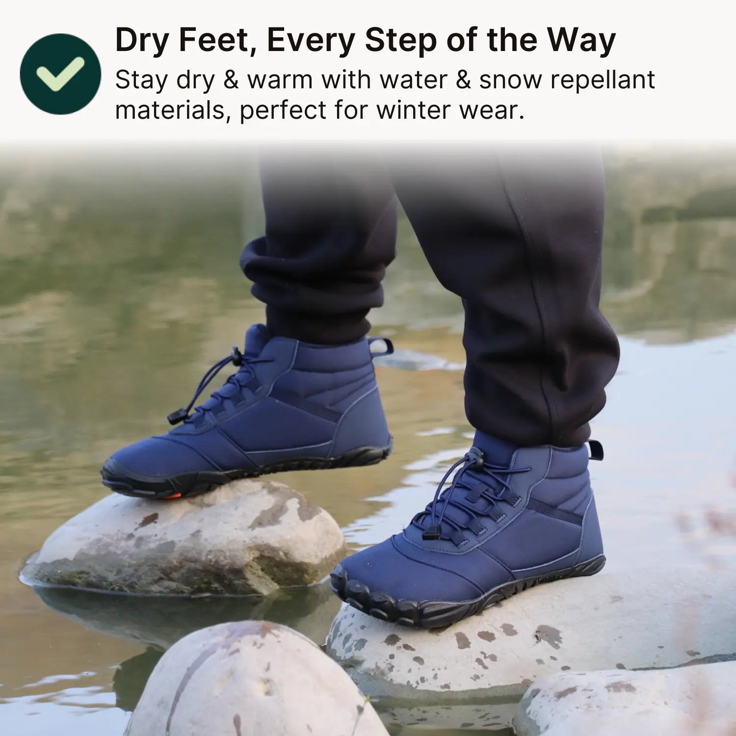 Polar Pro - Rutschfeste & Wasserbeständige Winter Barfußschuhe (Unisex)