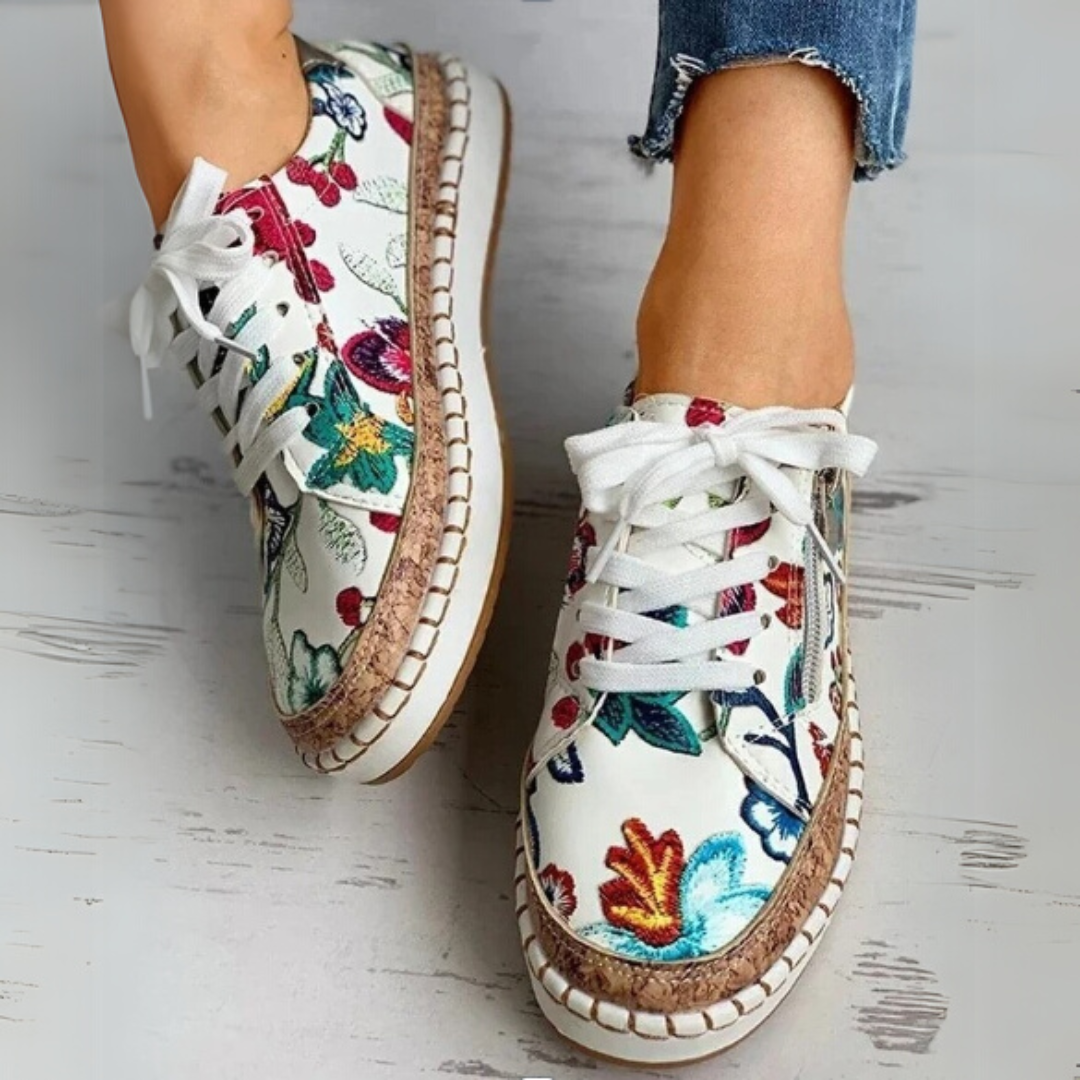 Meera | Damen Sneaker Mit Floralem Design