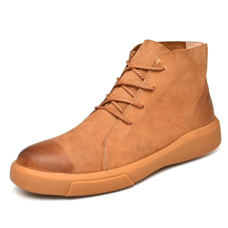 Mico Lederstiefel | Glänzendes Leder & Kontrastfutter