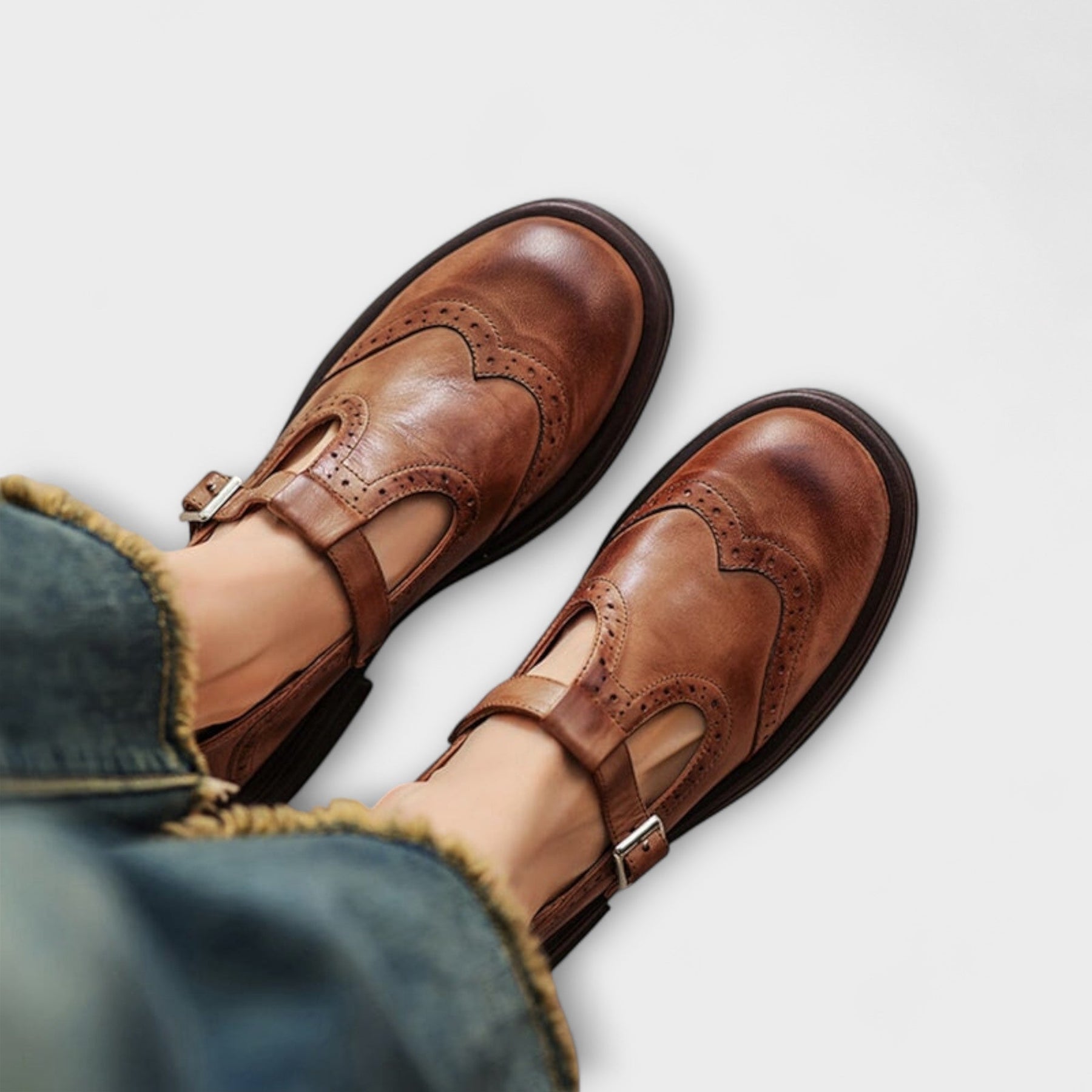 Damen T-Riemchen-Ballerinas | Elegant & Bequem