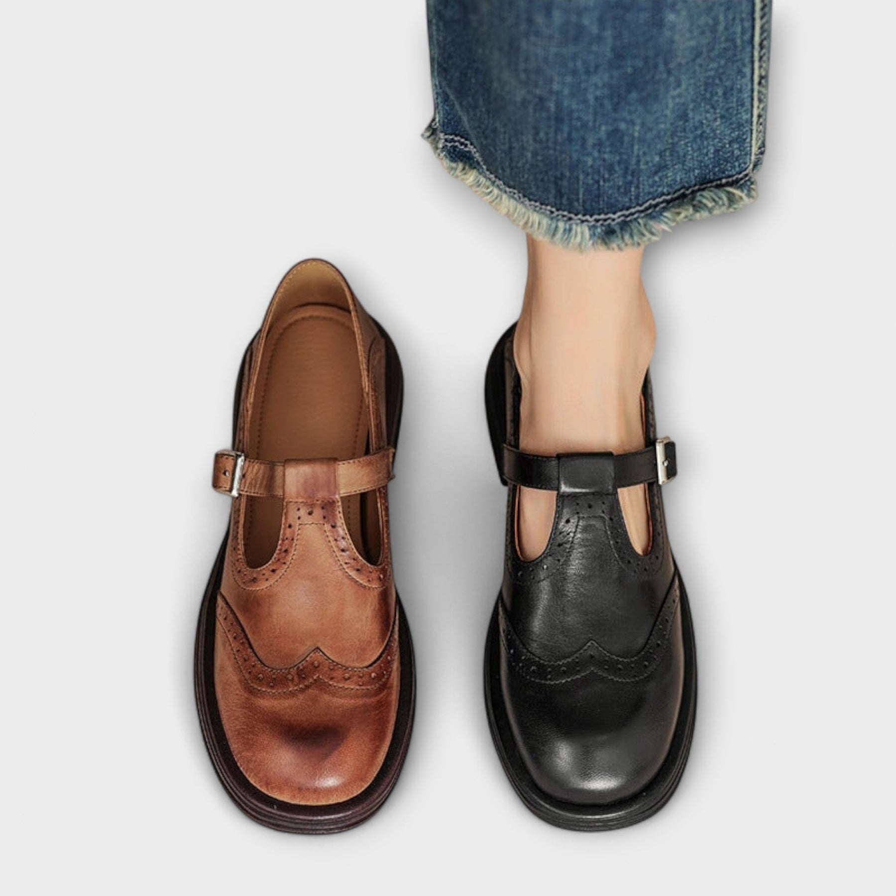 Damen T-Riemchen-Ballerinas | Elegant & Bequem