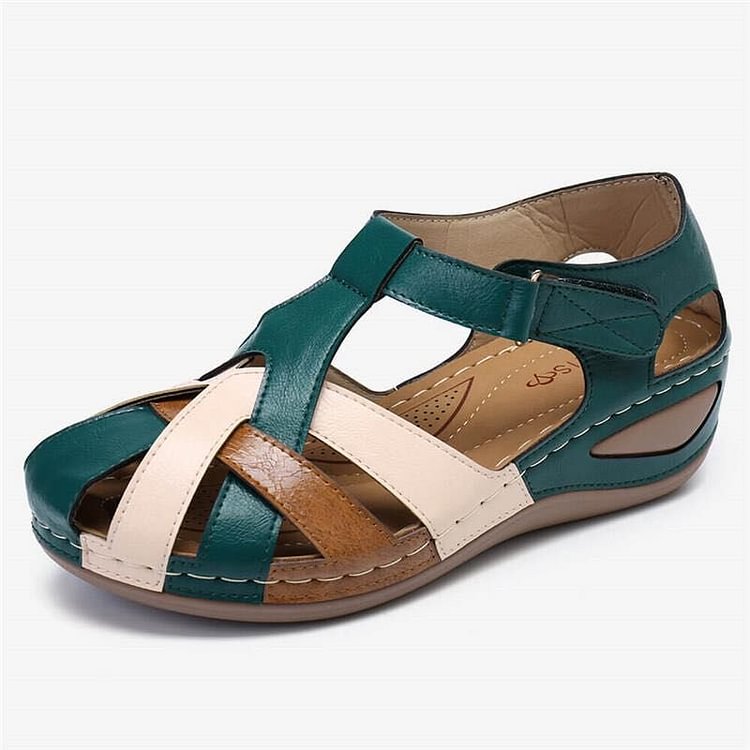 Emilia | Orthopädische Keilsandale Aus Veganem Leder