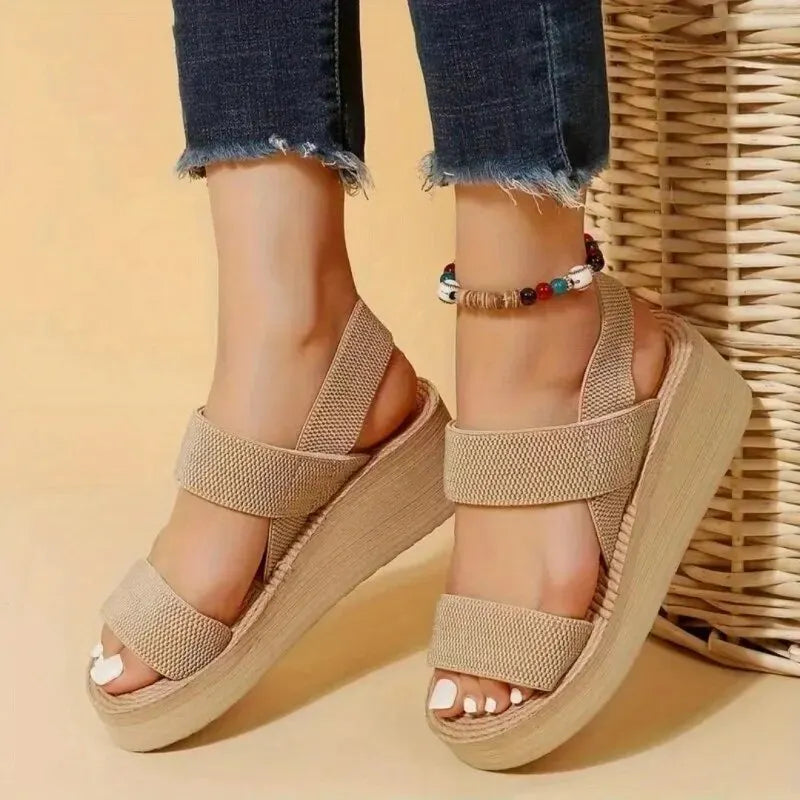 Elina Slingback-Sandalen | Rom-Cross-Design & Hanfsohlenoptik