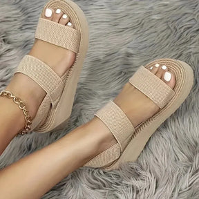 Elina Slingback-Sandalen | Rom-Cross-Design & Hanfsohlenoptik
