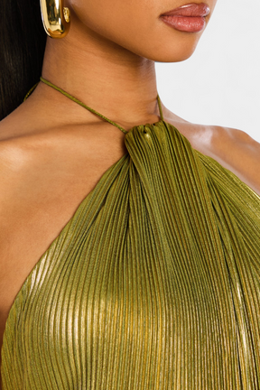 Isla | Elegantes Abendkleid mit Neckholder und Schlitz