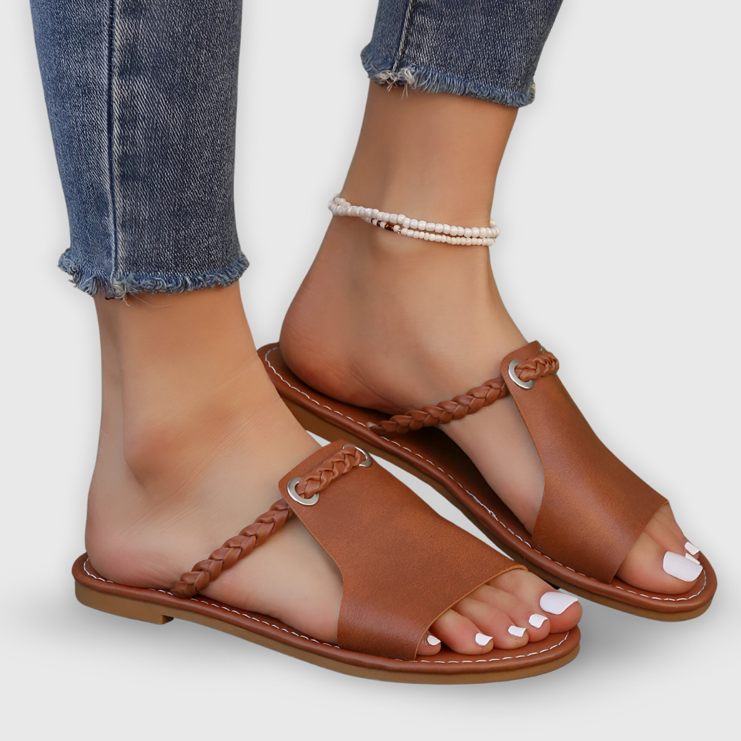 Giana | Soft-Glide Sandalen In Flechtoptik