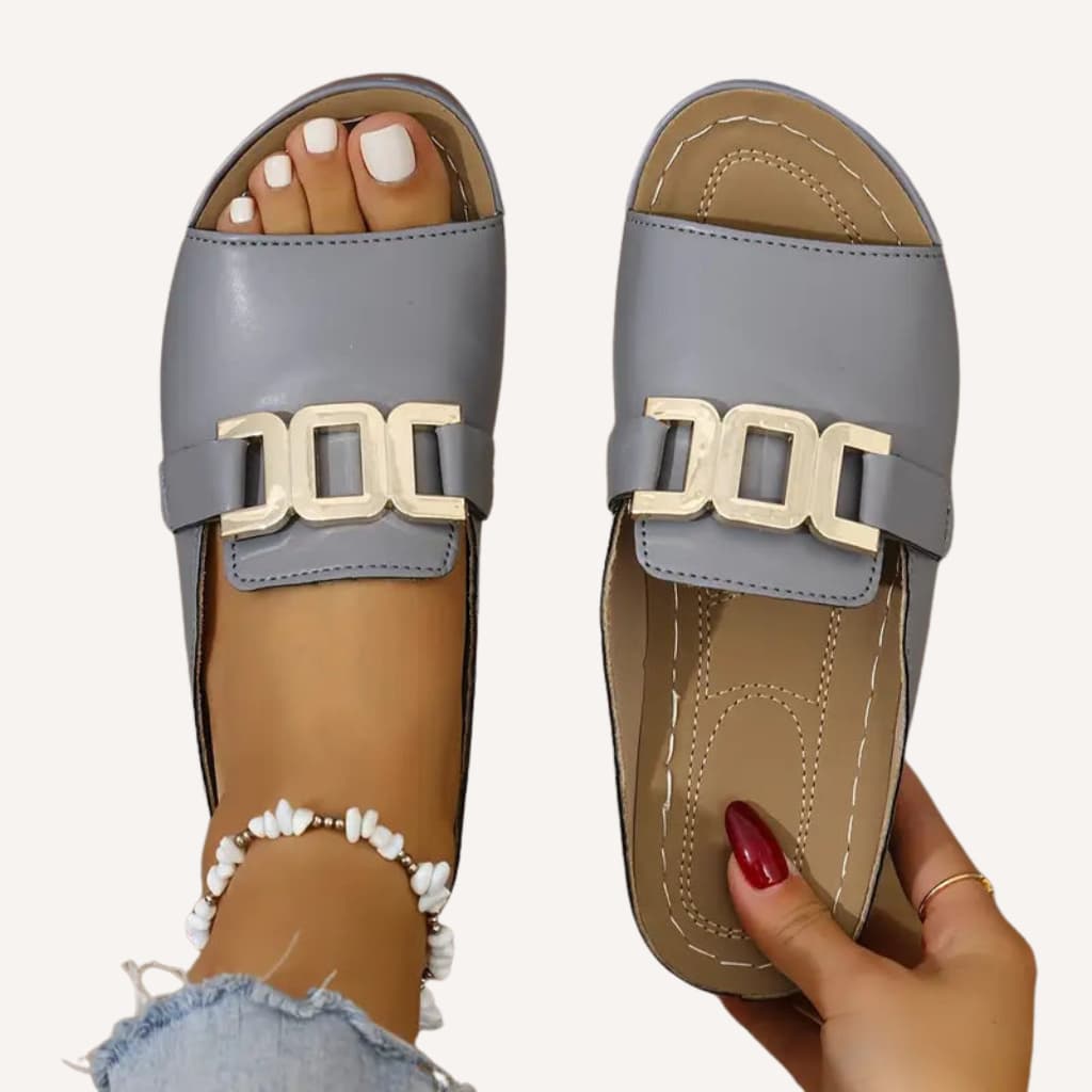 Mia | Elegante Riemensandale Aus Leder