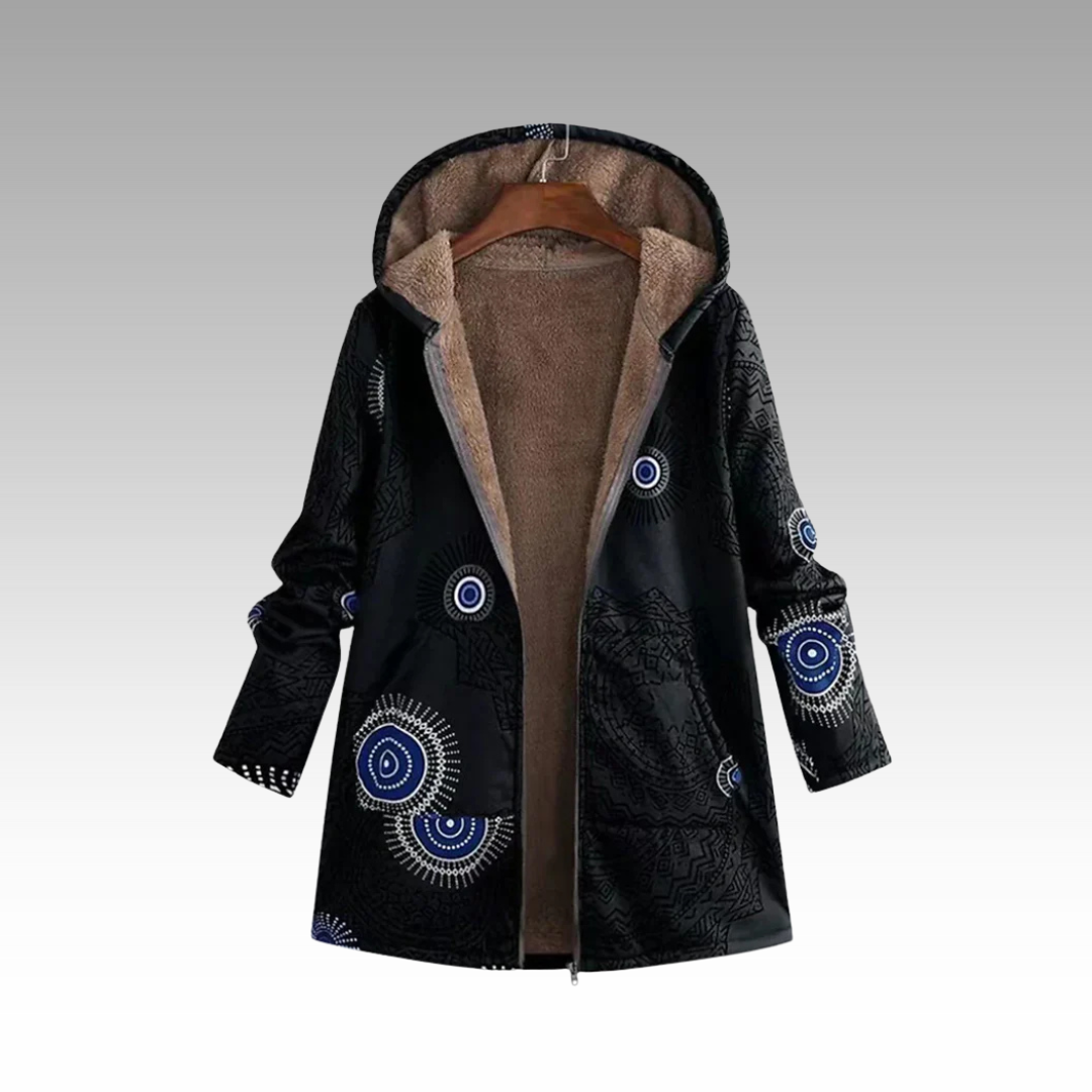 Damen Boho Winterjacke | Warm Gefüttert