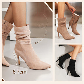 Liane | Spitze Stiefeletten mit Absatz