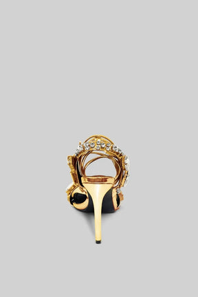Ghia | Elegante Strass High Heels - Gold