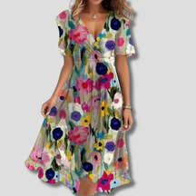 Anika | Elegantes Kleid mit V-Ausschnitt für jeden Anlass