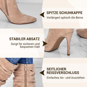Liane | Spitze Stiefeletten mit Absatz