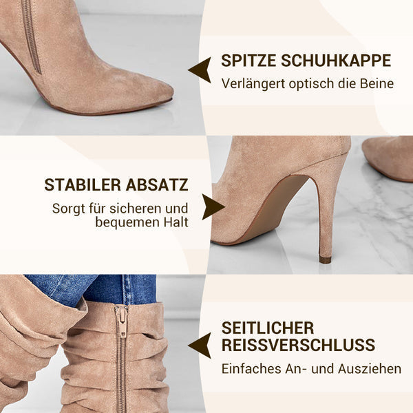 Liane | Spitze Stiefeletten mit Absatz