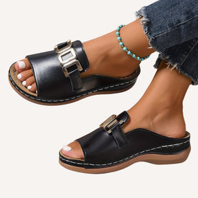 Mia | Elegante Riemensandale Aus Leder
