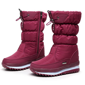 Hochwertige Damen-Schneestiefel mit Kunstfell