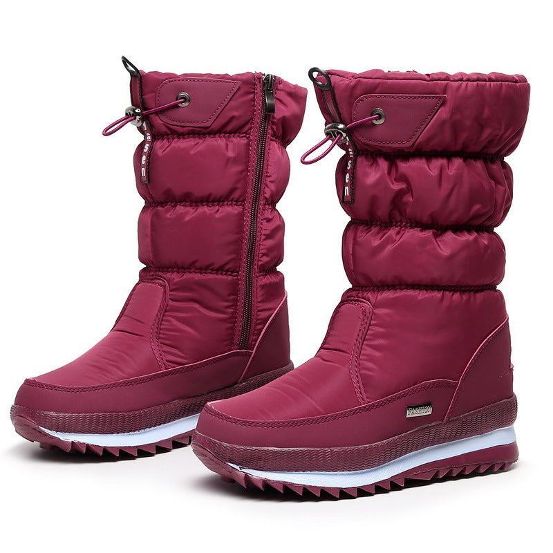 Hochwertige Damen-Schneestiefel mit Kunstfell