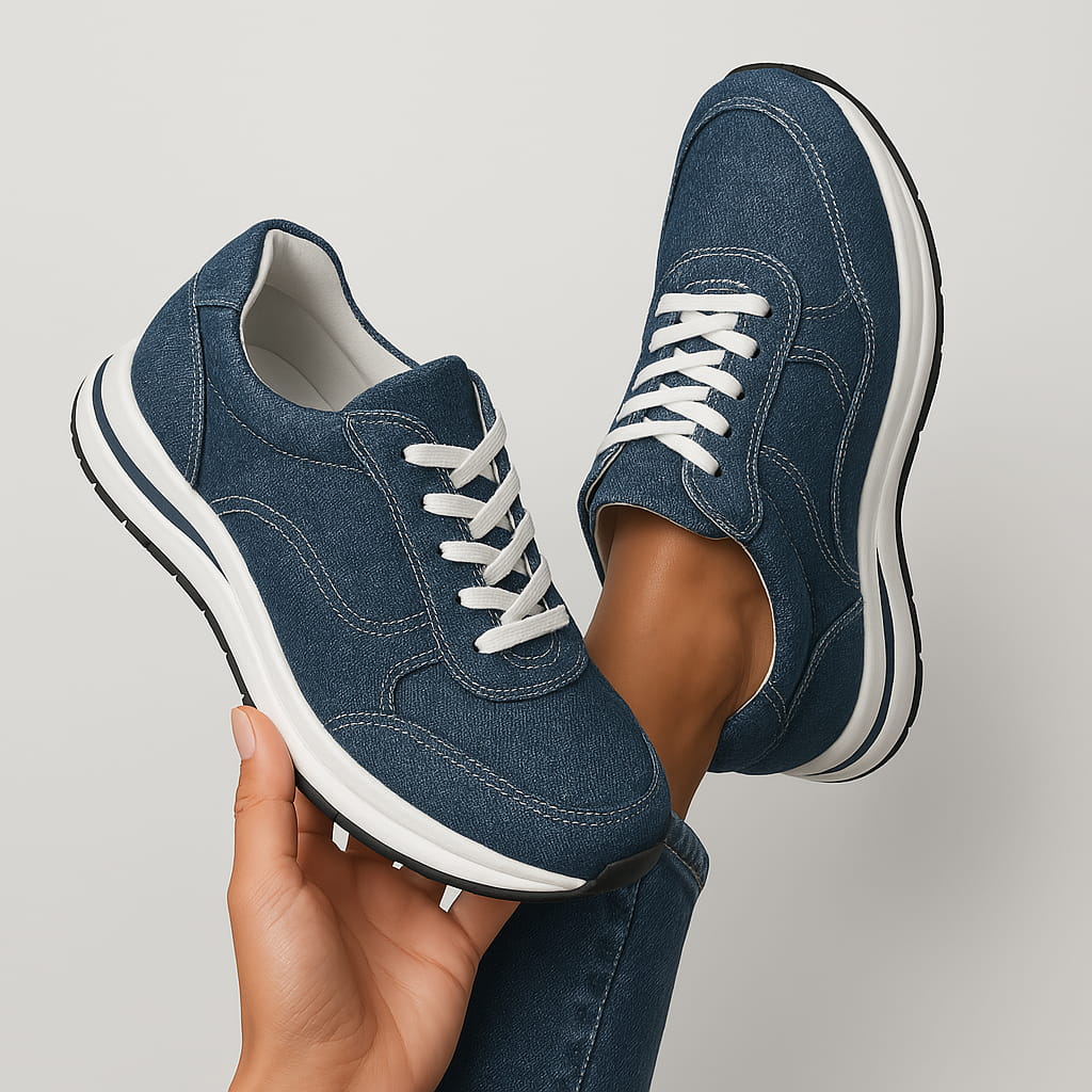 Diana Sneaker | Bequeme Denim-Sneaker Mit Orthopädischer Sohle