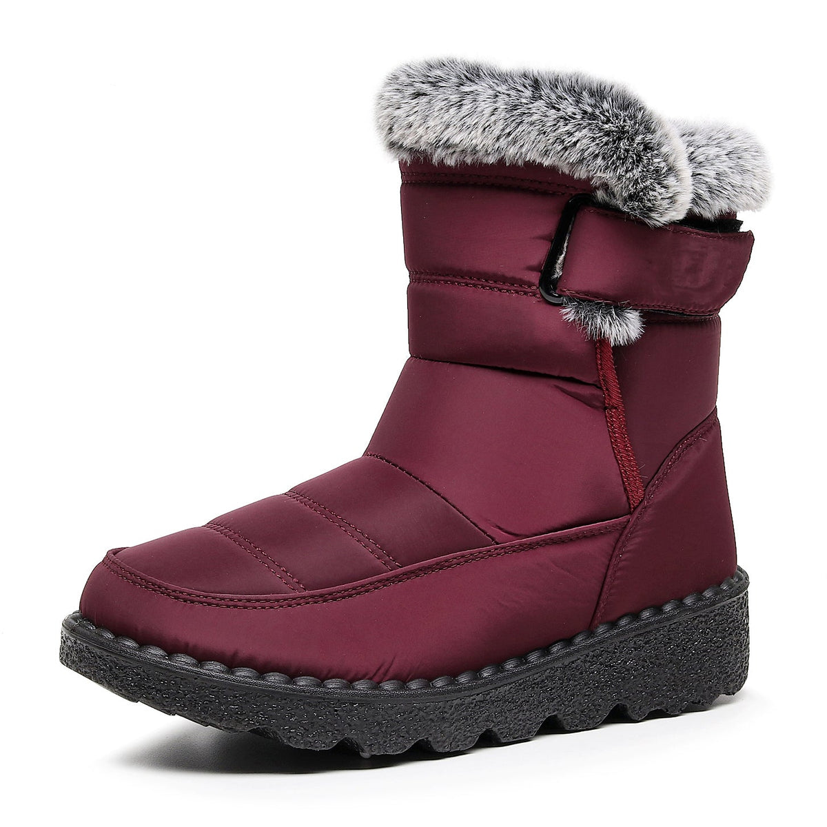 Damen Winter Schneestiefel – Warm gefüttert – Bequeme Rutschfeste Stiefeletten – Wasserdichte Outdoor Laufplattform-Schuhe