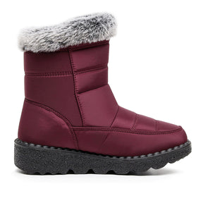 Damen Winter Schneestiefel – Warm gefüttert – Bequeme Rutschfeste Stiefeletten – Wasserdichte Outdoor Laufplattform-Schuhe