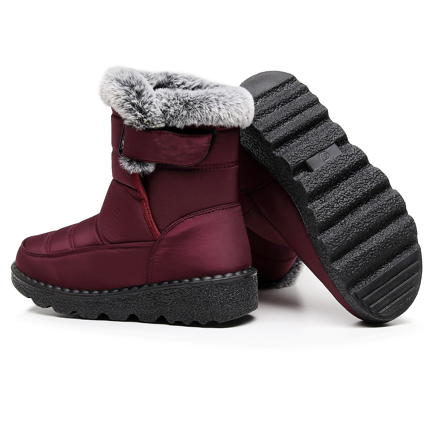 Damen Winter Schneestiefel – Warm gefüttert – Bequeme Rutschfeste Stiefeletten – Wasserdichte Outdoor Laufplattform-Schuhe