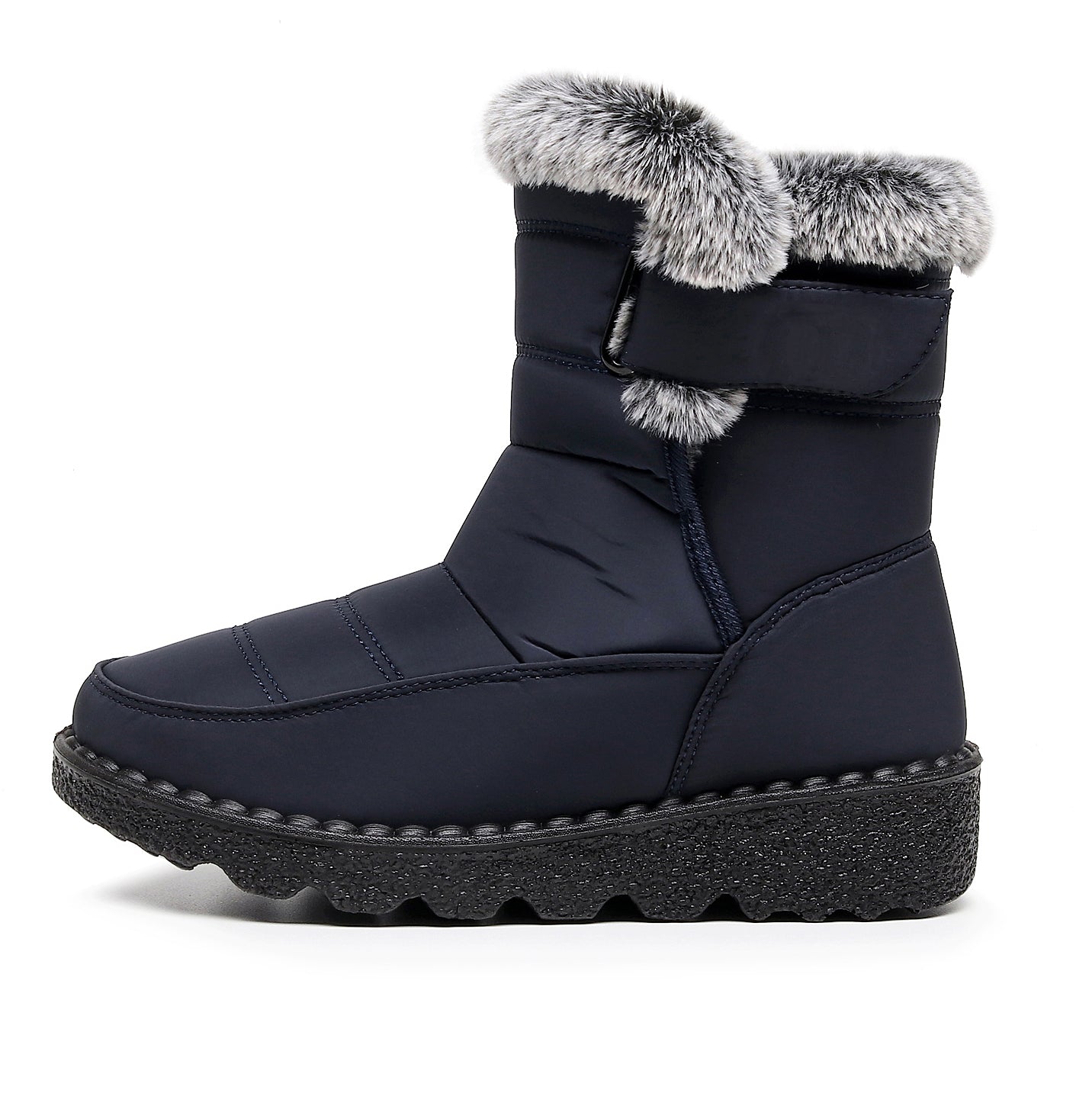 Damen Winter Schneestiefel – Warm gefüttert – Bequeme Rutschfeste Stiefeletten – Wasserdichte Outdoor Laufplattform-Schuhe