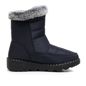 Damen Winter Schneestiefel – Warm gefüttert – Bequeme Rutschfeste Stiefeletten – Wasserdichte Outdoor Laufplattform-Schuhe