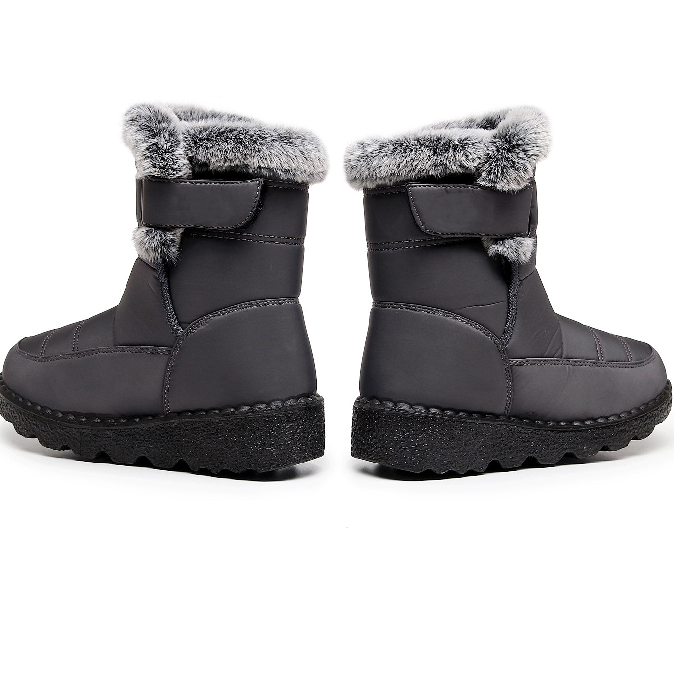 Damen Winter Schneestiefel – Warm gefüttert – Bequeme Rutschfeste Stiefeletten – Wasserdichte Outdoor Laufplattform-Schuhe
