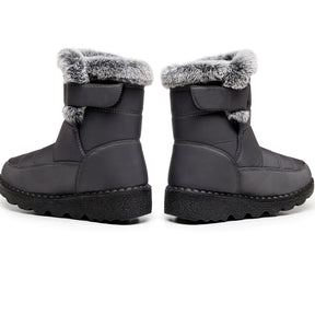 Damen Winter Schneestiefel – Warm gefüttert – Bequeme Rutschfeste Stiefeletten – Wasserdichte Outdoor Laufplattform-Schuhe