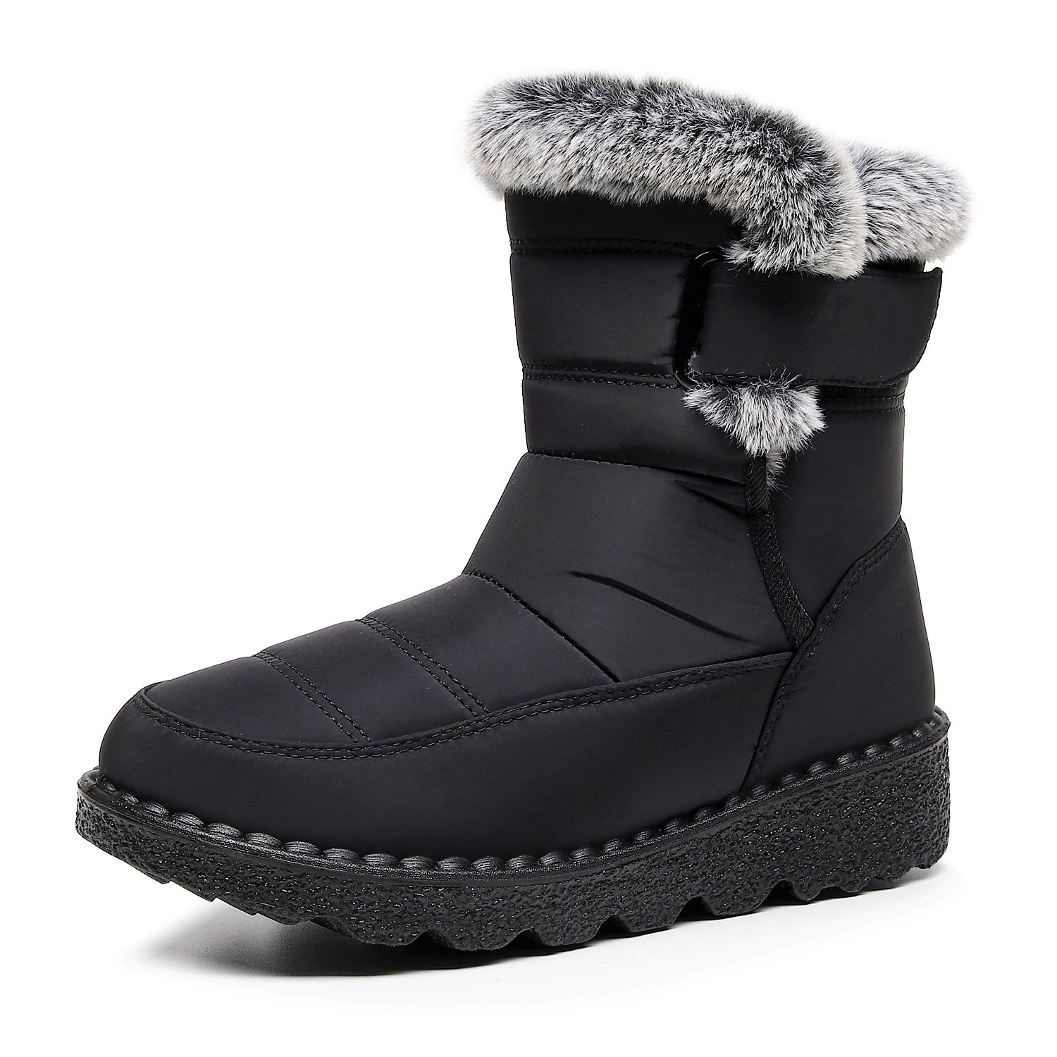 Damen Winter Schneestiefel – Warm gefüttert – Bequeme Rutschfeste Stiefeletten – Wasserdichte Outdoor Laufplattform-Schuhe