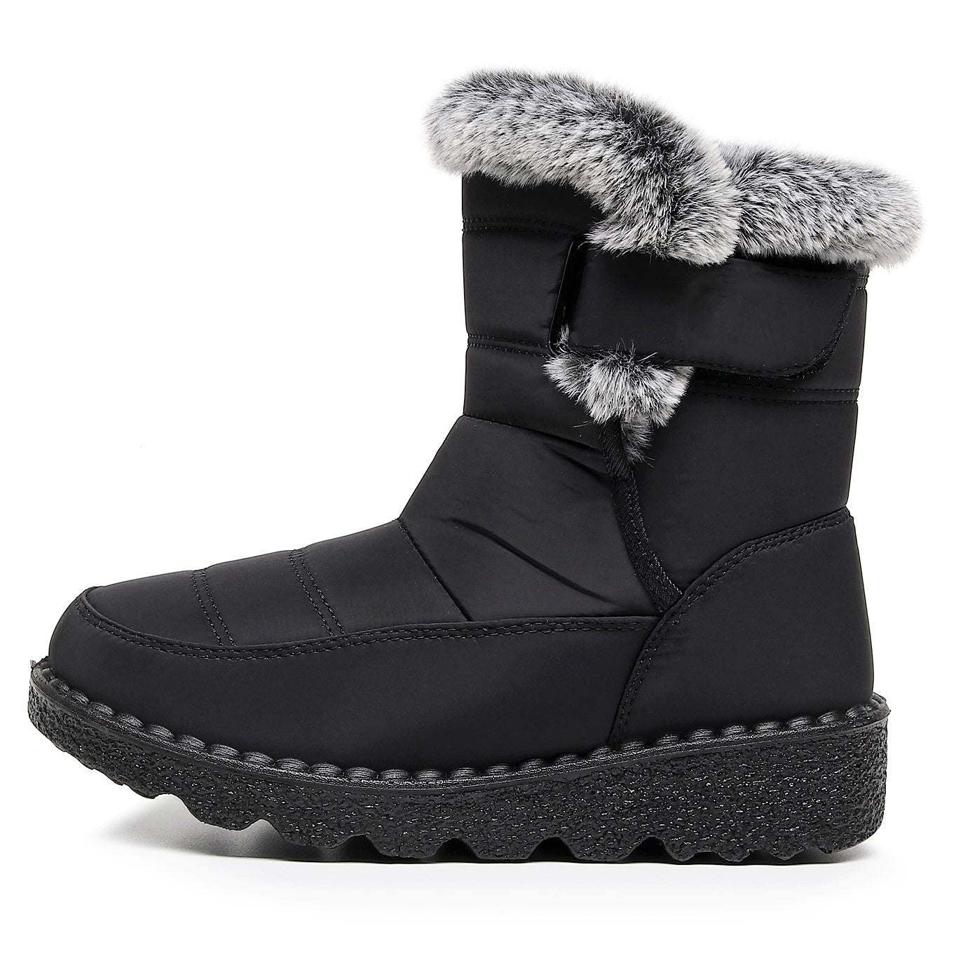 Damen Winter Schneestiefel – Warm gefüttert – Bequeme Rutschfeste Stiefeletten – Wasserdichte Outdoor Laufplattform-Schuhe