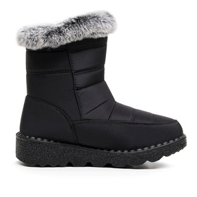 Damen Winter Schneestiefel – Warm gefüttert – Bequeme Rutschfeste Stiefeletten – Wasserdichte Outdoor Laufplattform-Schuhe