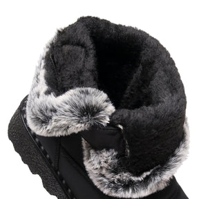 Damen Winter Schneestiefel – Warm gefüttert – Bequeme Rutschfeste Stiefeletten – Wasserdichte Outdoor Laufplattform-Schuhe