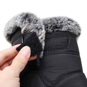 Damen Winter Schneestiefel – Warm gefüttert – Bequeme Rutschfeste Stiefeletten – Wasserdichte Outdoor Laufplattform-Schuhe