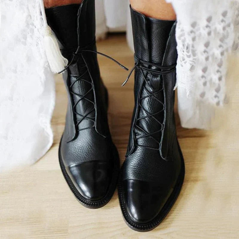 Helena Stiefelette | Elegante Lederstiefelette für Damen