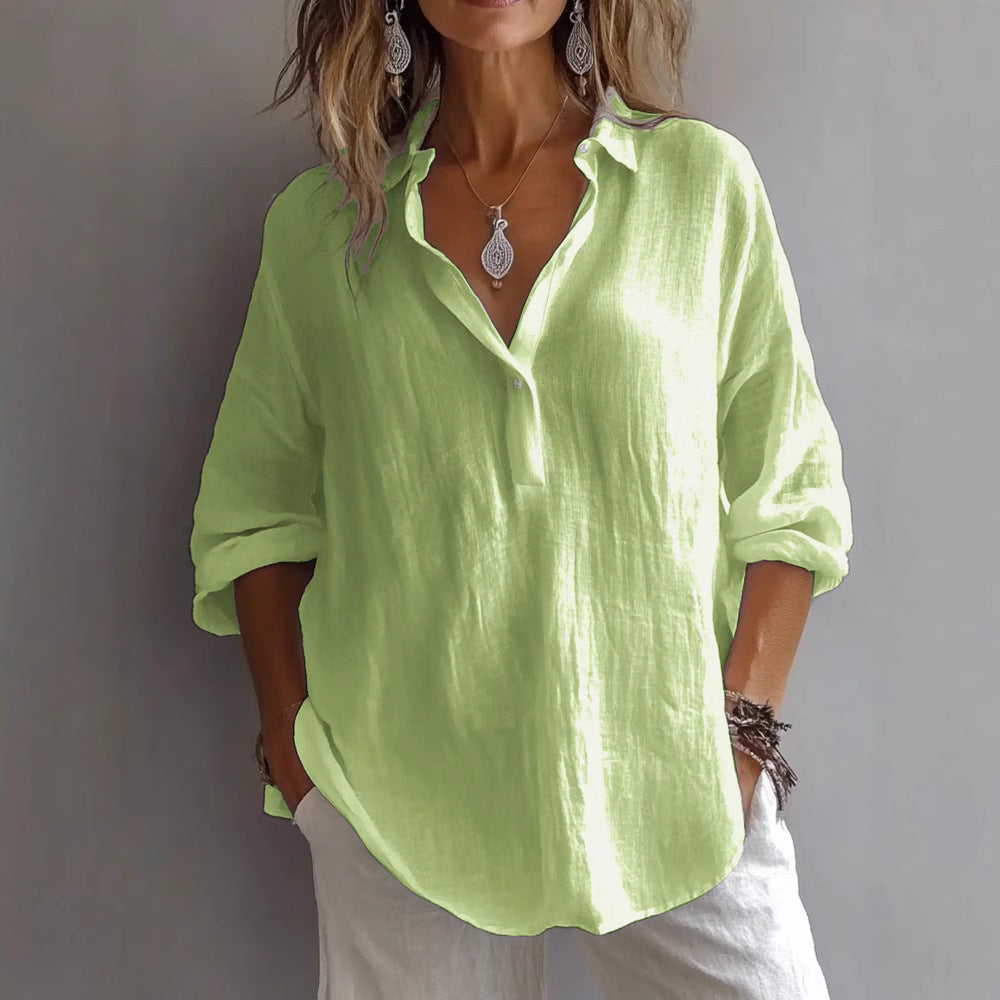Women’s Elegante Bluse | V-Ausschnitt