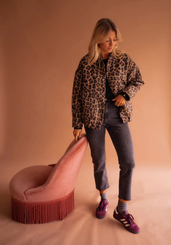 Leona | Bequeme Leopard-Bomberjacke für Alltag und Freizeit