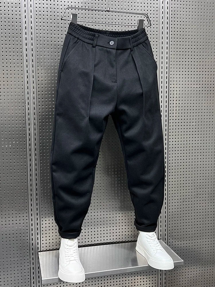 Herren Elegante Melierte Hose | Modern
