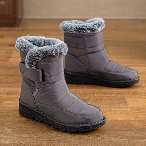 Damen Winter Schneestiefel – Warm gefüttert – Bequeme Rutschfeste Stiefeletten – Wasserdichte Outdoor Laufplattform-Schuhe