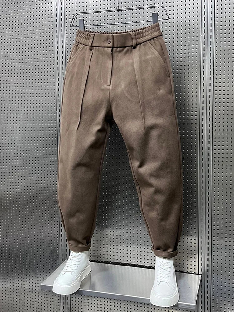 Herren Elegante Melierte Hose | Modern