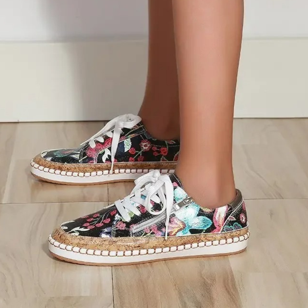 Meera | Damen Sneaker Mit Floralem Design