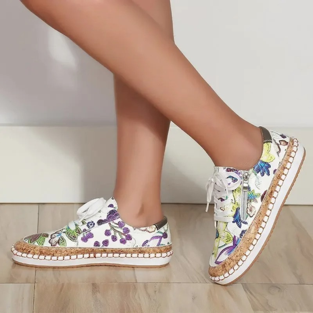 Meera | Damen Sneaker Mit Floralem Design