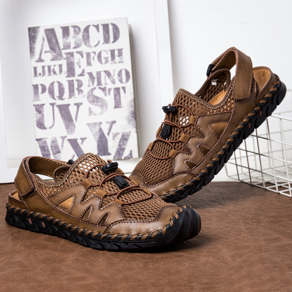 Ledersandalen | mit Gummikappe