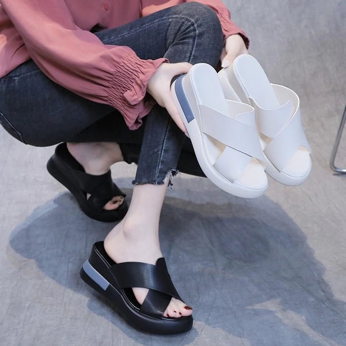 Lina | Ergonomische Ledersandale Mit Fußgewölbeunterstützung