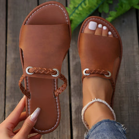 Giana | Soft-Glide Sandalen In Flechtoptik