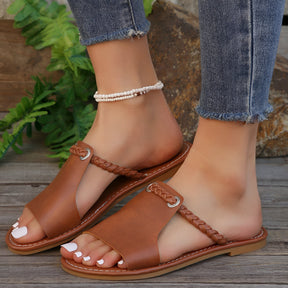 Giana | Soft-Glide Sandalen In Flechtoptik
