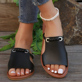 Giana | Soft-Glide Sandalen In Flechtoptik
