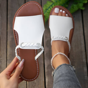 Giana | Soft-Glide Sandalen In Flechtoptik